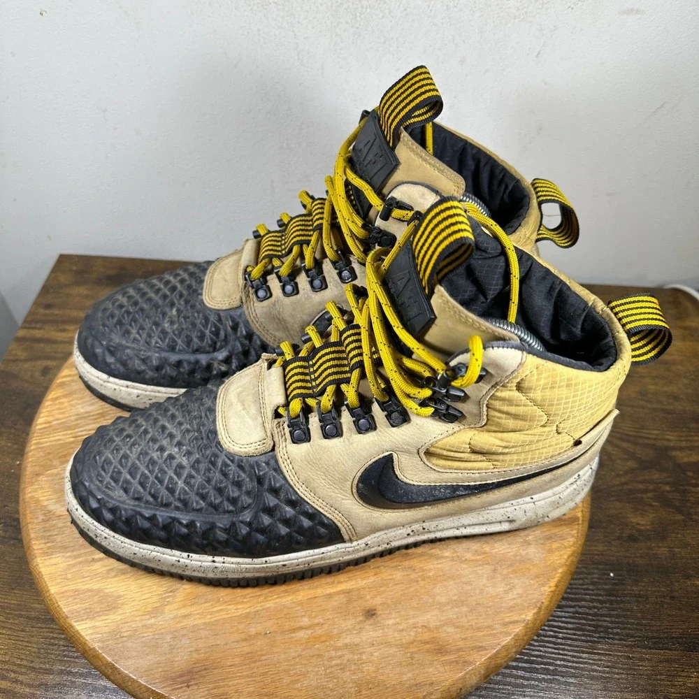 Nike Air Force 1 High Lunar Force Men's Wheat Black Boots Size 11 918882-701